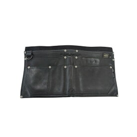 【中古】NEIGHBORHOOD×PORTERブラック レザーエプロン サイズ：ONE SIZE【価格見直し】
