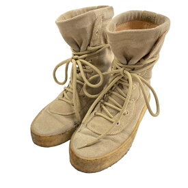 【中古】YEEZY SEASON 2　Crepe Boot ミリタリーブーツ ベージュ サイズ：38 【230925】（イージーシーズン2）