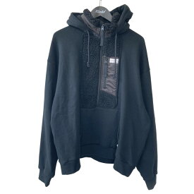 【中古】elephant TRIBAL fabricsBoa Blouson Foodie ボアフードジャケット E03-PF24F ブラック サイズ：M【価格見直し】