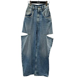 【中古】Maison Margiela　スラッシュデニムパンツ S51LA0051 ブルー サイズ：36 【051025】（メゾンマルジェラ）