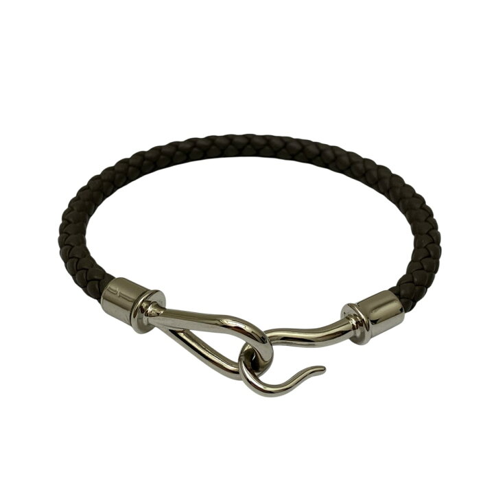 楽天市場】【中古】HERMES レザーブレスレット グレー 【081025 