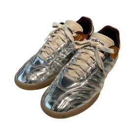 【中古】adidas×WALES BONNERWE MN SAMBA METALLIC ローカットスニーカー IH5777 シルバー×オレンジ サイズ：26.5【価格見直し】
