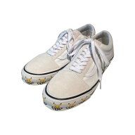 【中古】CDG×VANSPokemon Old Skool ローカットスニーカー VN0A4P3XQLZ ホワイト サイズ：27.5【価格見…