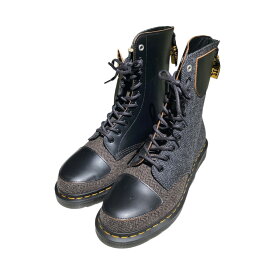 【中古】Dr．Martens×Y’s10-EYE BOOT MOON FABRIC 10ホールブーツ 26848022 ブラック サイズ：7【価格見直し】