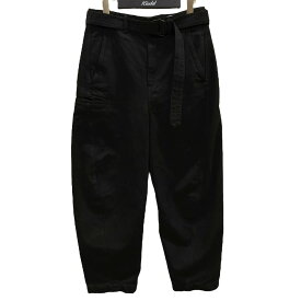 【中古】LEMAIRE　ベルベットデニム デニムパンツ 968669 ブラック サイズ：44 【151025】（ルメール）