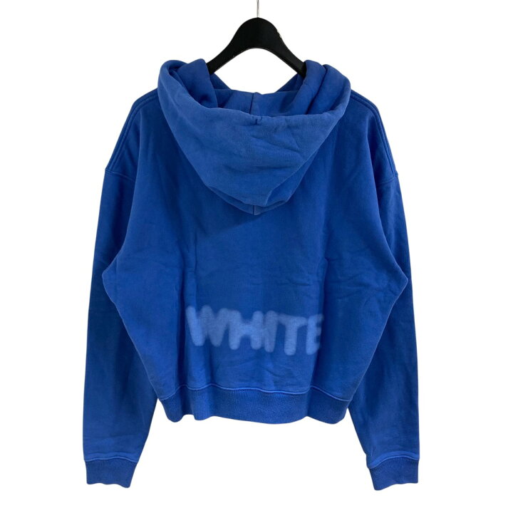 楽天市場】【中古】OFFWHITEプルオーバーパーカー ブルー サイズ：XS 