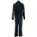 【中古】Needles×CITYSHOPベロアオールインワン TRACK JUMP SUIT トラックジャンプスーツ LQ537 ネイビー・イエロー…