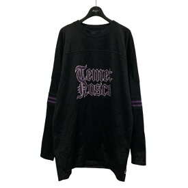 【中古】MYNE　Jersey Football Long Sleeve T-shirt フットボールTシャツ G09LT033 ブラック サイズ：L 【191025】（マイン）