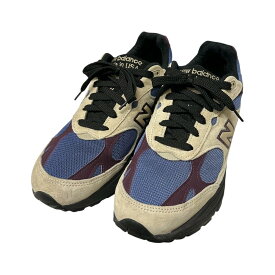 【中古】Aime Leon Dore×NEW BALANCE　スニーカー MR993ALL ベージュ×パープル サイズ：27.0cm 【231025】（エメ レオン ドレ×ニューバランス）