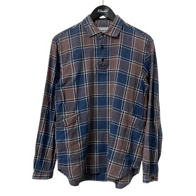 【中古】YAECA WRITE　チェックシャツ 12119 ブルー×パープル サイズ：S 【231025】（ヤエカ ライト）