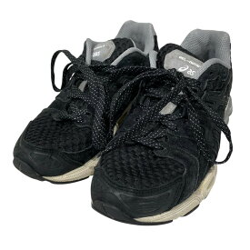 【中古】asics×ENNOYスニーカー GEL-NIMBUS 9 ゲルニンバス9 1201A986 ブラック サイズ：24.5cm【価格見直し】