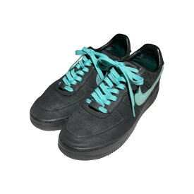 【中古】NIKE×Tiffany ＆ Co．　Air Force 1 Low ローカットスニーカー DZ1382-001 ブラック サイズ：27 【111125】（ナイキ×ティファニー）