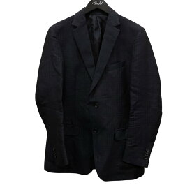 【中古】THREEDJAKET　リネン混 テーラードジャケット CTX751200 ブラック サイズ：48 【111125】（スリードジャケット）