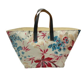 【中古】MARNI　FLOWER CAFE PVC 花柄トートバッグ ホワイト 【141125】（マルニ）