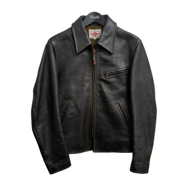 楽天市場】【中古】THE FLAT HEAD レザージャケット ブラック サイズ 