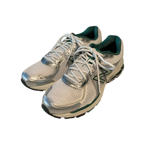 【中古】 NEW BALANCE×Aime Leon Dore 860V2 スニーカー ML860DC2 シルバー×グリーン サイズ：27.5 【価格見直し】