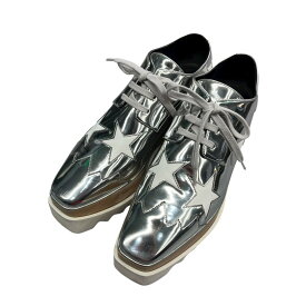 【中古】STELLA McCARTNEYレザーシューズ 363998 シルバー サイズ：37【価格見直し】