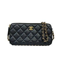 楽天市場】シャネル チェーンウォレット マトラッセ ブラックの通販
