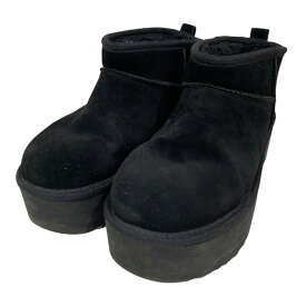 【中古】UGG厚底ムートンブーツ Classic Ultra Mini Platform クラシック ウルトラミニ プラットフォーム 1135092 ブラック サイズ：25cm【価格見直し】