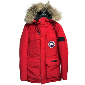 【中古】CANADA GOOSE　CITADEL PARKA シタデルパーカ ファーフードダウンジャケット 4567JM レッド サイズ：XS 【261125】（カナダグース）