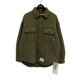 【中古】WTAPS22AW WCPO 01JACKET WOPO SHGY フリースジャケット 222WVDT-JKM03 オリーブ サイズ：1【価格見直し】