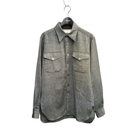 【中古】SUN／kakke　LE 1973 birds eye cpo shirt シャツジャケット グレー サイズ：XS 【151225】（サンカッケー）