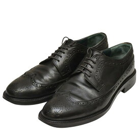 【中古】Maison MIHARA YASUHIRO　2017SS　WATERPROOF LONG WING CHIP　ウイングチップ　ブーツ　33231800 ブラック サイズ：25cm 【191225】（メゾンミハラヤスヒロ）