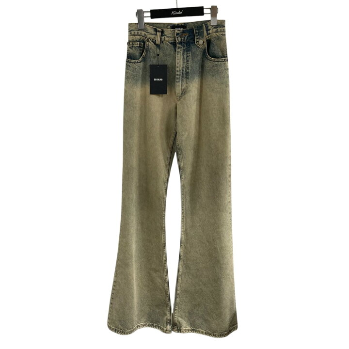楽天市場】【中古】EGONLABフレアデニムパンツ スカイブルー サイズ 