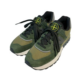 【中古】NEW BALANCE×STONE ISLAND　574 Legacy Dark Green スニーカー U574LGIL ホワイト×グリーン サイズ：28cm 【040126】（ニューバランス×ストーンアイランド）