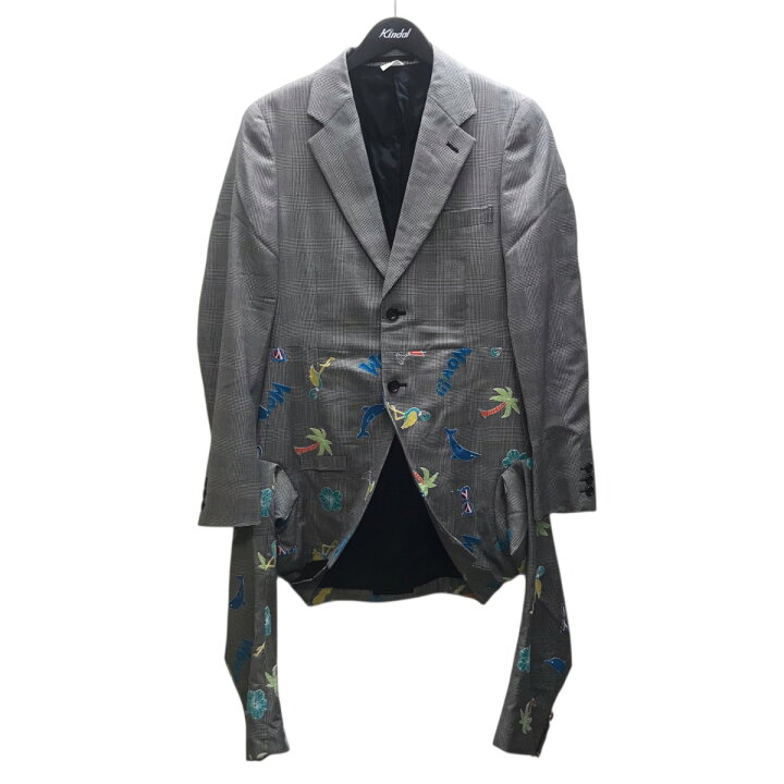 楽天市場】【中古】COMME des GARCONS HOMME PLUS 刺繍変形チェック 