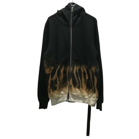 【中古】DRKSHDW　ブリーチ加工ジップパーカー DU02D2283-FSUN ブラック サイズ：M 【070126】（ダークシャドウ）