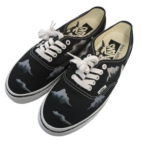 【中古】HANAI YUSUKE×VANS「Lx Authentic 44」グラフィックスニーカー ブラック サイズ：26cm【価格見直し】