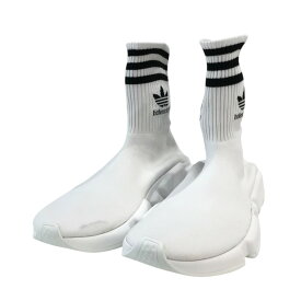 【中古】BALENCIAGA×adidas「SPEED TRAINER スピードトレーナー」 スニーカー 717591 ホワイト サイズ：43【価格見直し】