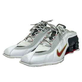 【中古】Martine rose×NIKE　SHOX MR4 MULE ショックス　ミュールスニーカー IM5420-100 White Varsity Red サイズ：US W11.5 【190126】（マーティンローズ×ナイキ）