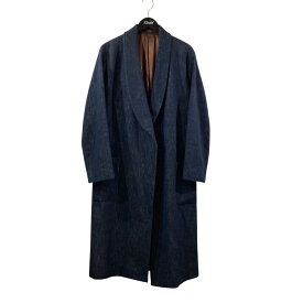 【中古】CARUSOガウンコート UJ5C99F インディゴ サイズ：48【価格見直し】