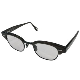 【中古】YUICHI TOYAMA　眼鏡 U 151 チャコールグレー×マットブラック サイズ：47口22 148 【290126】（ユウイチトヤマ）