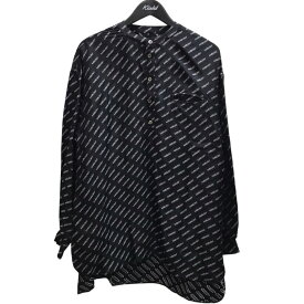 【中古】AMBUSHロゴプリント長袖シャツ ブラック サイズ：1【価格見直し】