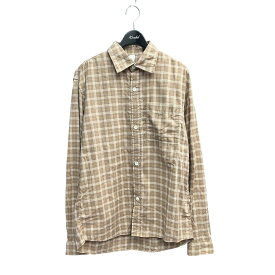 【中古】ANOTHER ASPECTチェックシャツ ブラウン サイズ：XS【価格見直し】