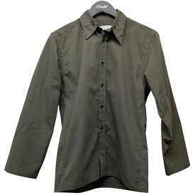 【中古】BIBLIOTHERK　ボタンダウンシャツ オリーブ サイズ：不明 【310126】（ビブリオテーク）