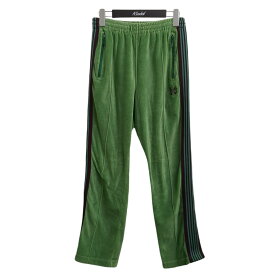 【中古】Needles　ベロアパンツ IN187 グリーン サイズ：XS 【010226】（ニードルズ）