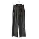 【中古】BIOTOP　softslim high W slacks センタープレスワイドスラックス EES-05060-A グレー サイズ：1 【010226】…