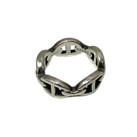 【中古】HERMES　【アンシェネ】 シェーヌダンクルリング シルバー サイズ：52 【020226】（エルメス）