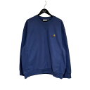【中古】CARHARTT WIP　ロゴ刺しゅうスウェットトレーナー IO25475．976．XX．03 ブルー サイズ：XL 【060226】（カーハートダブリューアイピー）