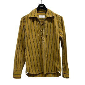 【中古】Massimo d’Augusto　レースアップシャツ 975691 ブラウン サイズ：S 【080226】（マッシモダウグスト）