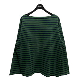 【中古】GOOD GRIEF!　バスクシャツ グリーン×ネイビー サイズ：F 【080226】（グッド グリーフ）