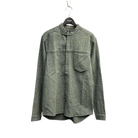 【中古】FRANK LEDER　ウールシャツ M013／04 グリーン サイズ：M 【110226】（フランクリーダー）