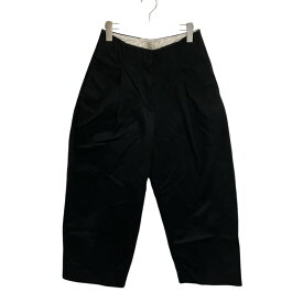 【中古】STUDIO NICHOLSON　コットンパンツ 03-3710-9696 ブラック サイズ：1 【120226】（スタジオニコルソン）