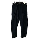 【中古】sacai　25AW Double-Faced Silk Cotton Pants カーゴパンツ 25-08096 ブラック サイズ：2 【270226】（サカイ）
