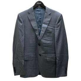 【中古】CANALI　ストライプジャケット グレー サイズ：46 【050326】（カナーリ）