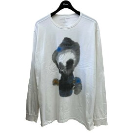 【中古】POP TRADING COMPANY　プリント長袖カットソー ホワイト サイズ：XL 【070326】（ポップトレーディングカンパニー）